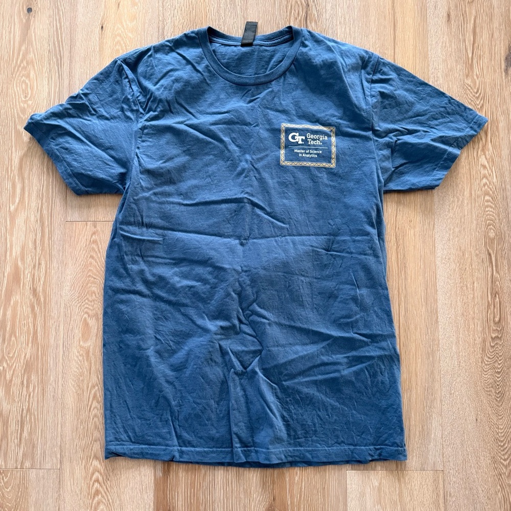 Georgia Tech Blue Short Sleeve Tee Shirt